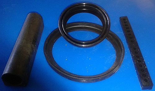 Stuffing, rubber mountings